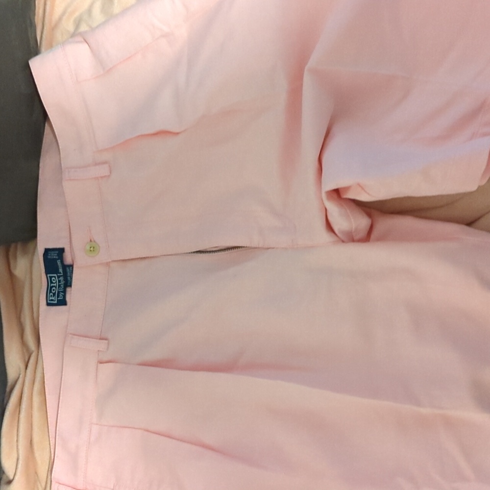 Polo Ralph Lauren Mens 40 Tyler Shorts 9” Pink Cotton Preppy Chino